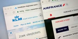 KLM & AIRFRANCE Airline webpages