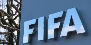 FIFA logo on a billboard