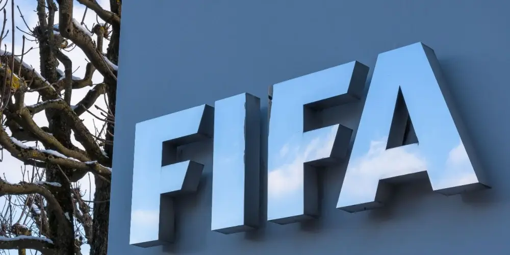 FIFA logo on a billboard