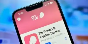 A phone with the Flo App displaying