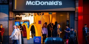 McDonalds outlet in central London,