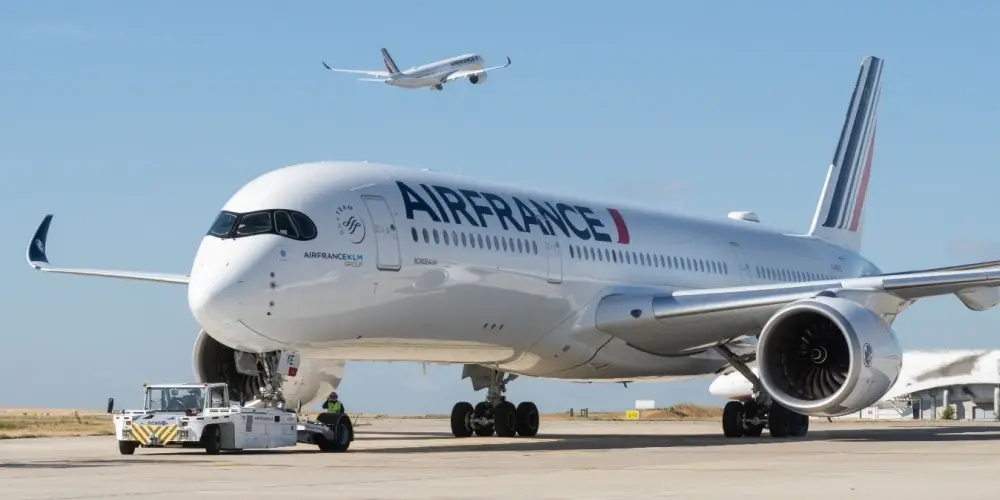 Air France aeroplane on a airport