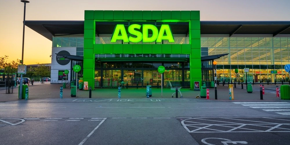 Asda store front where workers are pursuing an Asda equal pay claim.